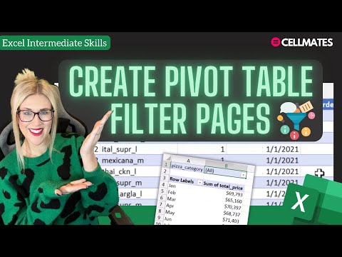 📈Create Pivot Table Report Filter Pages