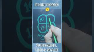 Brain Teaser 🤔 #maths #brainteaser #puzzle #mathspuzzle #mathschallenge #shorts #shortfeed #ytshorts