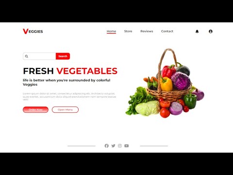 create a website using only HTML & CSS
