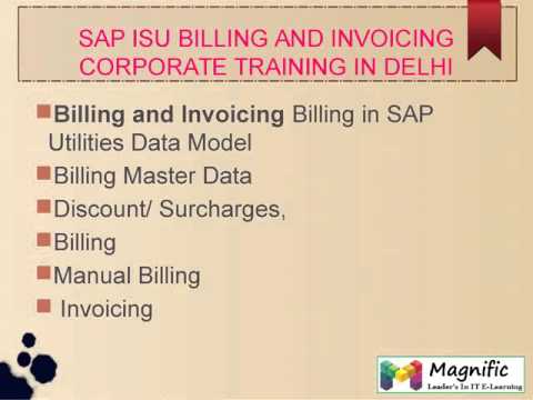 SAP ISU BILLING&INVOICE CORPORATE TRAINING IN DELHI|KOLKATA|MUMBAI|PUNE