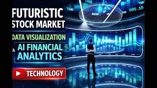 Futuristic Stock Market Data Visualization | AI Financial Analytics