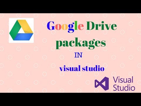 install google drive API  package in visual studio