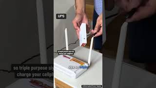 Mini UPS Backup Power Supply | AVIDUS S110 10400mAh 2A | 5V 9V 12V Voltage Adaptation Output