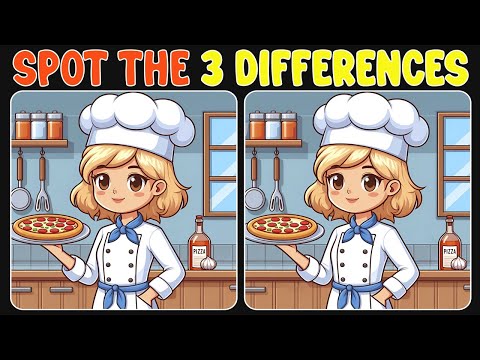 🧩🧠Spot The Difference : Can You Find the 3 Changes? | Find The Difference #41