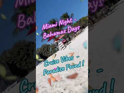 “From Miami Heat to Bahamas Breeze 🌴🚢” #Miami #Bahamas #CruiseVibes #ParadiseFound #Day2Travel.