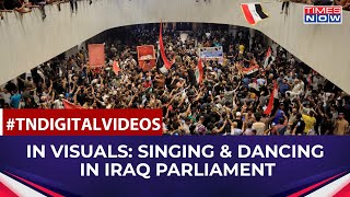 Dramatic Visuals Of Singing, Dancing, On Tables: Why Did Protesters Break Into Iraq's Parliament?