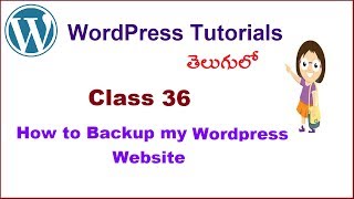 How to backup WordPress website manually Telugu | VLR Training Class 36