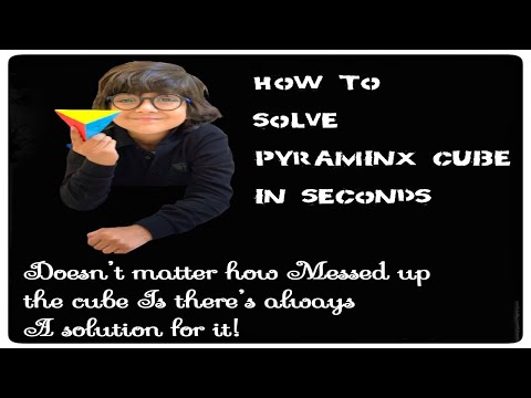 6 year old boy solving pyraminx in seconds|| Ijuz world