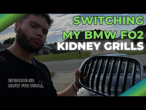 Switching out my BMW F02 750Li Kidney Grills! | Chrome - Black | #7series #fseries