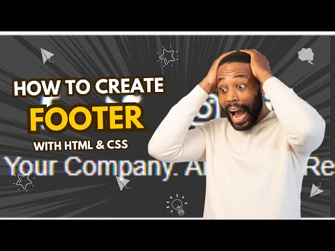 How to Design a Beautiful Footer with HTML & CSS | Full Tutorial