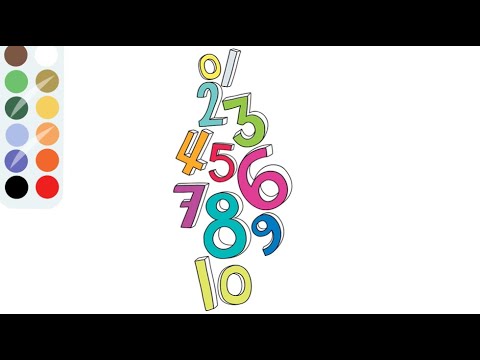 🔢🎨 Counting to 10 with Colors | Paint & Spell Numbers Song 🌈✨