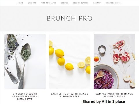 Studiopress Brunch Pro WP for free [Premium WordPress Theme]