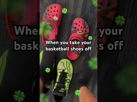 Pov you put on slides after basketball #funny #food #pov #edit #basketball #shoes