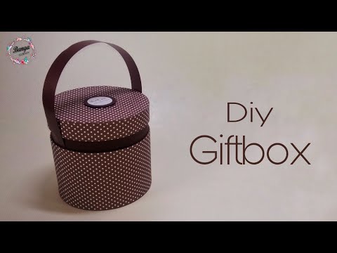 Diy Gift box | Crafts | Gift Ideas | Round box