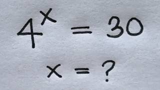 Solve for x in this nice exponential equation | Math Olympiad Mathematics