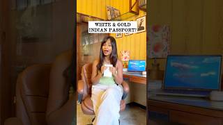White & Gold #IndianPassport ?