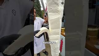 Why Turkish Ice Cream Is Cut Like Meat! 🔪🍦 #shorts #foodfacts
