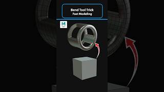 Noob vs Pro Artist: Bend Tool Trick | Fast Modeling #mayatutorial #modelingtips #shorts