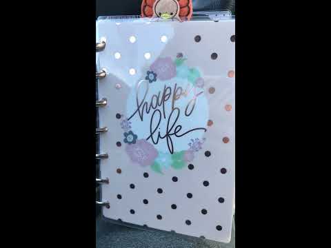 2017 delux mini happy planner flip through