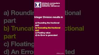 25 C Quiz    Infotech Computers Bhagyanagar Kurnool 6302358106, 08518221221 #CodeQuiz#ShortsQuiz#c