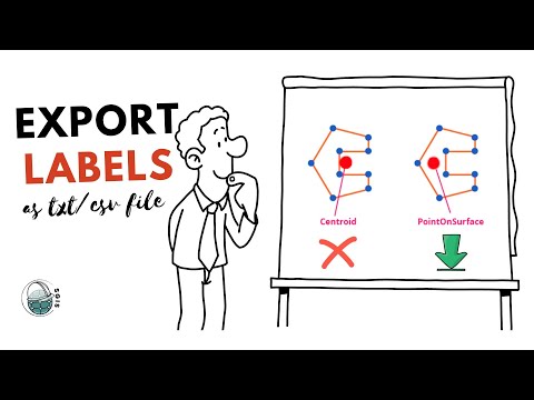 Export Labels Placed In Visual Center As TXT File With SGIS Desktop
