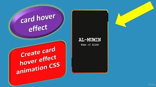 card hover effect animation / webdesign