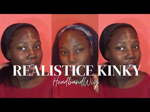 REALISTIC KINKY HEADBAND WIG