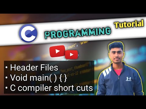 Hader Files in C Programming | what is void main() in c programming | Turbo C compiler short cuts 🔁
