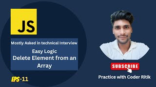 Delete element in array JS | How to delete element from the array | Data Structure