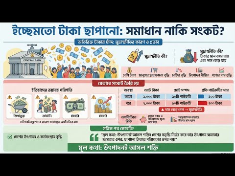সরকার কি ইচ্ছেমতো টাকা ছাপাতে পারে?| কিভাবে টাকা ছাপায়