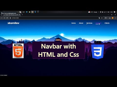 HOW IS A NAVBAR CREATED? HTML AND CSS! #xkomilov #coding #htmlcss #asmrcoding