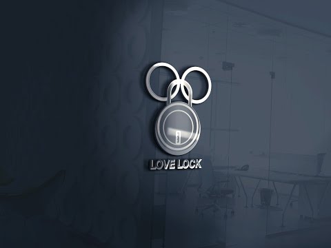 Lock logo design vector, mockup file | Adobe Illustrator Tutorial