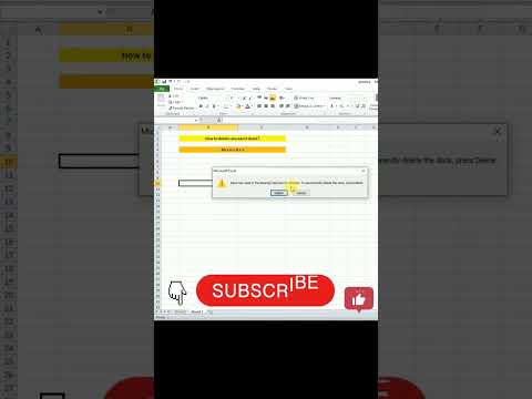 बिना Mouse को उपयोग किये Excel Sheet  कैसे डिलीट करें? #exceltutorial #excel #reelsinstagram #reels