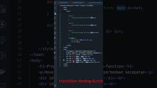 Transition Timing Function CSS. #html #tutorial #shorts #coding #webdev #programming #css