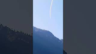 constrail ☄️ A cloud line ❣️😍 view from Singtam#youtubeshorts #cloudlife #skylover