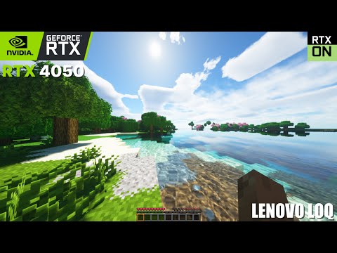 Minecraft with RTX Shader FPS Test on Lenovo LOQ i5 12450H + RTX 4050