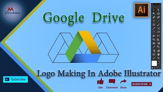 Google Drive Logo Making In Adobe Illustrator, Adobe Illustrator Tutorials