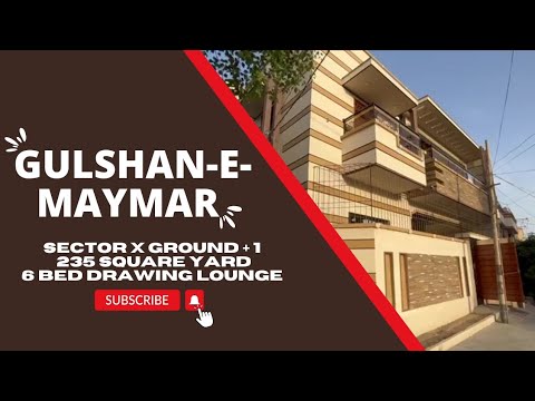 Corner House Ground + 1 | 235 Square Yard | Gulshan-E-Maymar For Sale