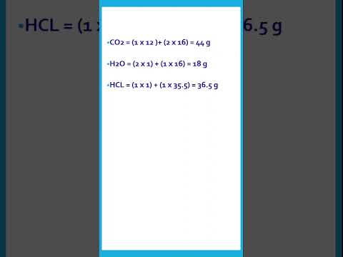 2. Molar Mass Calculations. #stoichiometrysummarized #molarmass #chemicalcalculations #chemistryhack