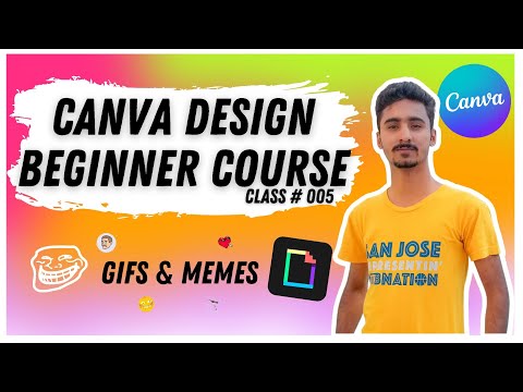 Create Memes and Gifs | Canva Design Beginner Course in Urdu 2022