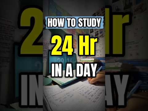 24 Hours Self Study in a Day 🤫 | Khelega Study Study 💀 | #shorts #short