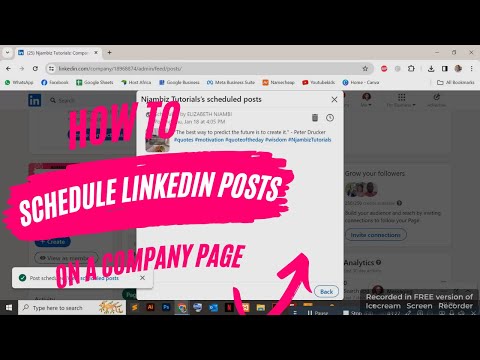 How to schedule posts on LinkedIn for a company page in 2024 | LinkedIn Tutorials