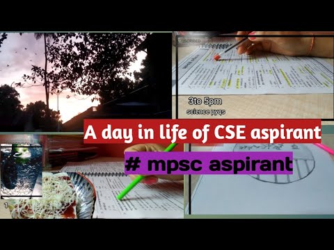 a day in life of CSE aspirant||mpsc aspirant||study vlog 📚