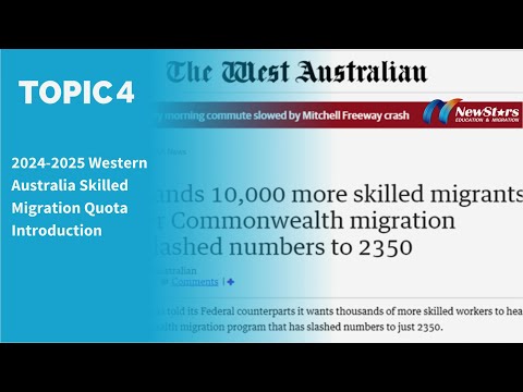 Western Australia - 10,000 skilled migration places for 2024-25
