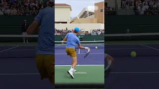 Forehand Compilation - Jannik Sinner Slow Motion Back View 1 #Shorts