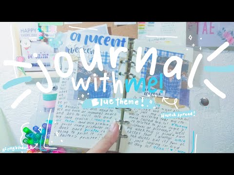 Journal with me! 💫blue theme ☁️a lucent weekend ,  hoseok spread ✨