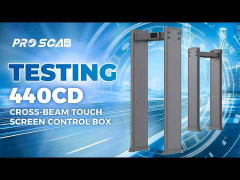 Walk-through metal detector 440CD | Cross-beam Touch Screen Control Box 440CD - ProScan Global