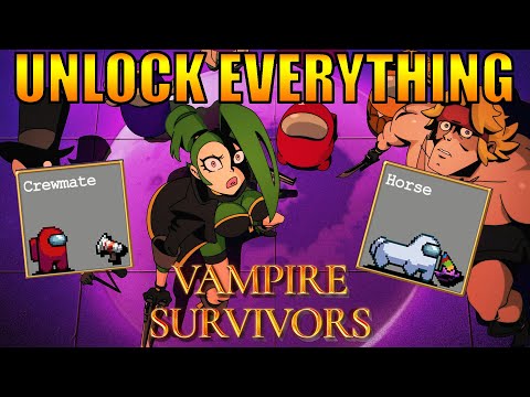How to Unlock EVERYTHING in Vampire Survivors: Emergency Meeting