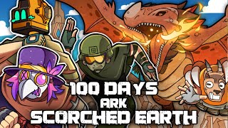 I Spent 100 Days in ARK Survival Ascended SCORCHED EARTH... Here's What Happened!