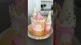 The Ultimate Princess Cake 👑💖 #cakedecorating #princess #shorts